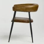 Bronze Crest Leather Accent Chair - Image 4