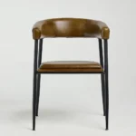 Bronze Crest Leather Accent Chair - Image 3