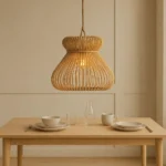 Mushroom Rattan Pendant Light - Image 3