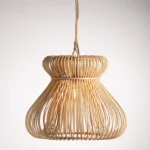 Mushroom Rattan Pendant Light - Image 4
